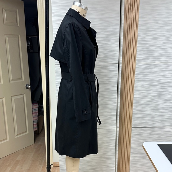 Massimo Dutti Black Trench Coat - Picture 2 of 7